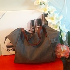 Grey Canvas Bag